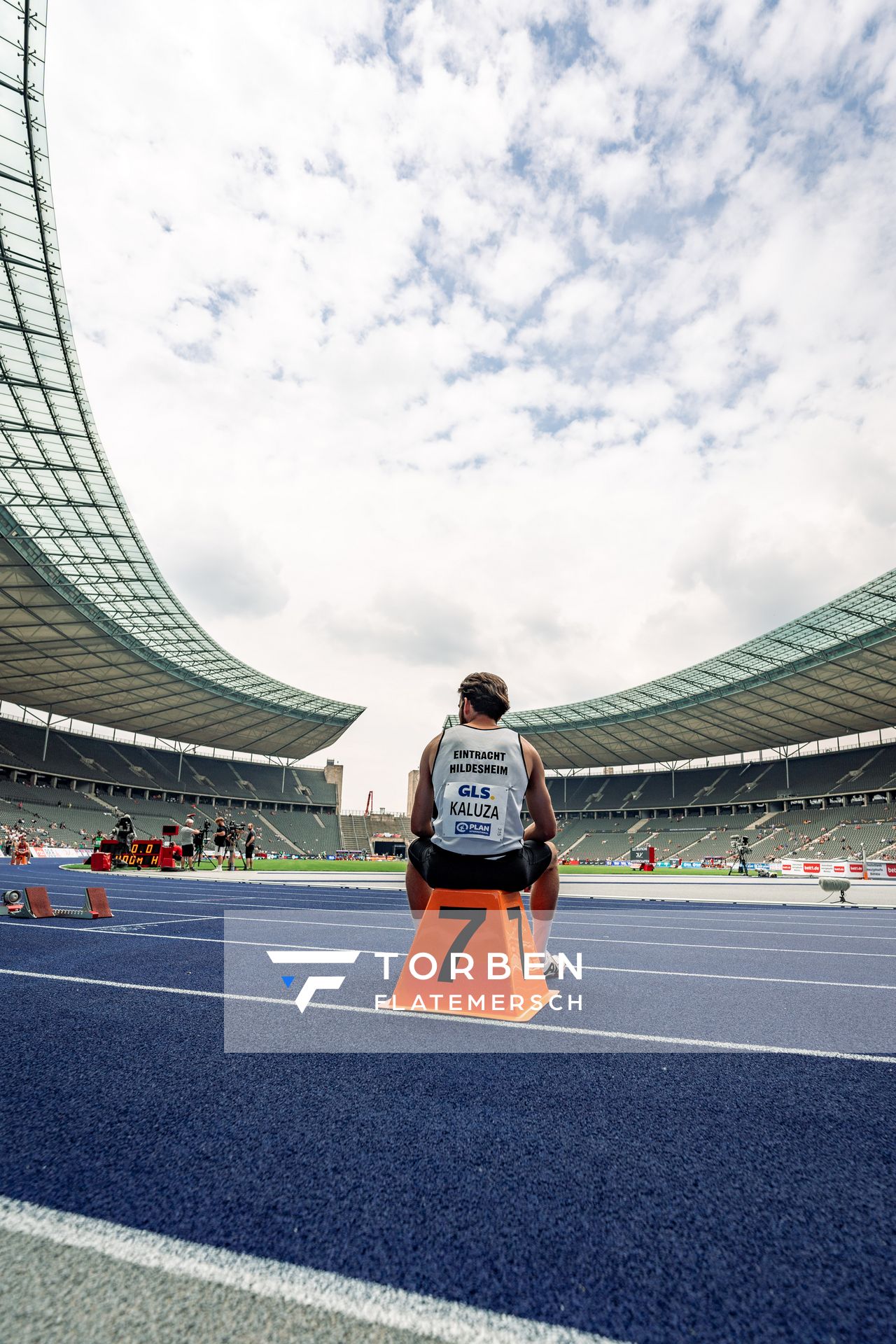 Niclas Jan Kaluza (Eintracht Hildesheim) waehrend der deutschen Leichtathletik-Meisterschaften im Olympiastadion am 25.06.2022 in Berlin